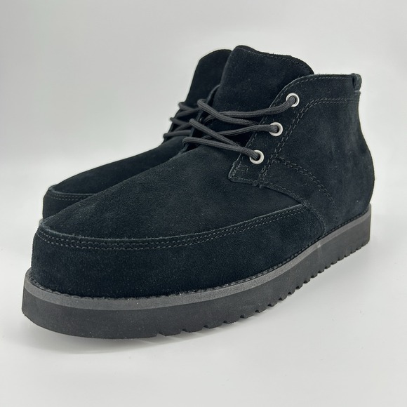 Koolaburra by UGG Boots Men's Size 10 Black Asaiah Chukka Suede 1122211 NWOB - Picture 1 of 13